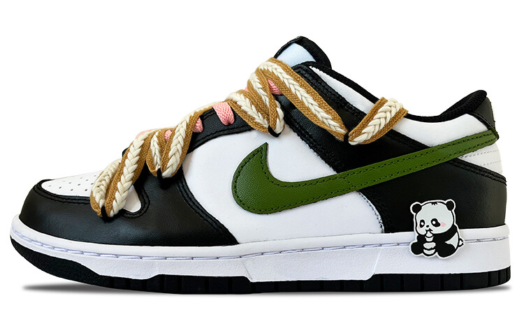 

Кроссовки Nike Dunk Skateboard Shoes Women's Low-Top Black White, Черный, Кроссовки Nike Dunk Skateboard Shoes Women's Low-Top Black White