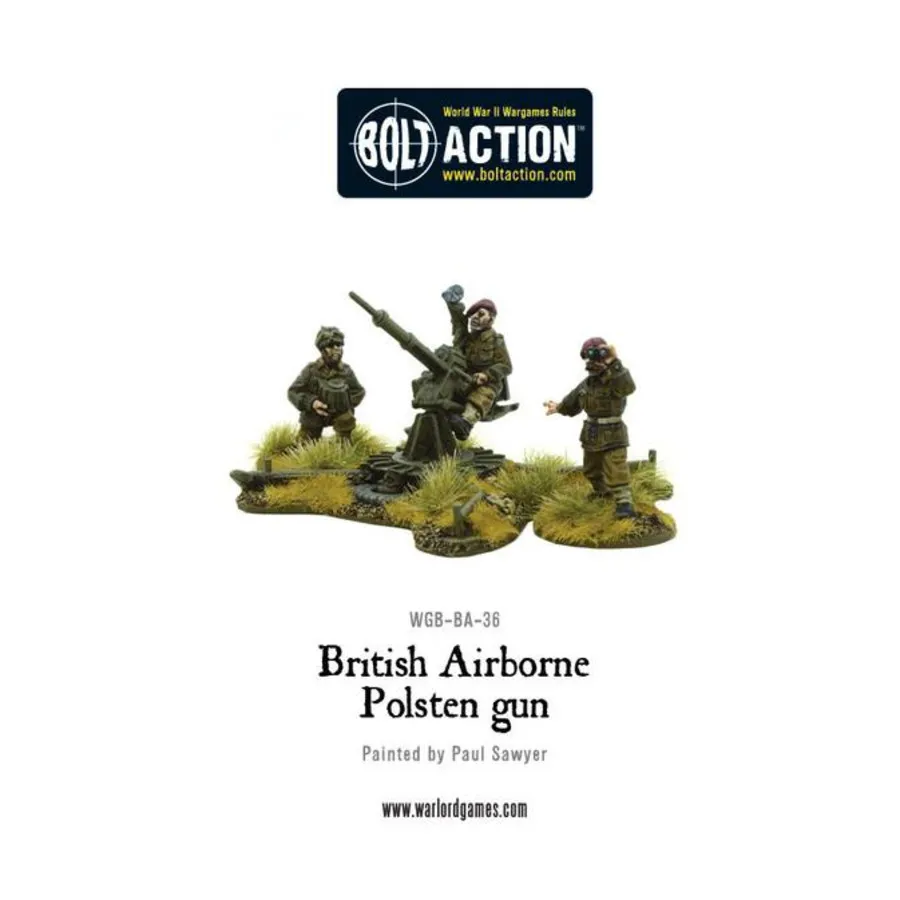 

Британская воздушно-десантная пушка Полстена, Bolt Action - British Airborne (28mm)