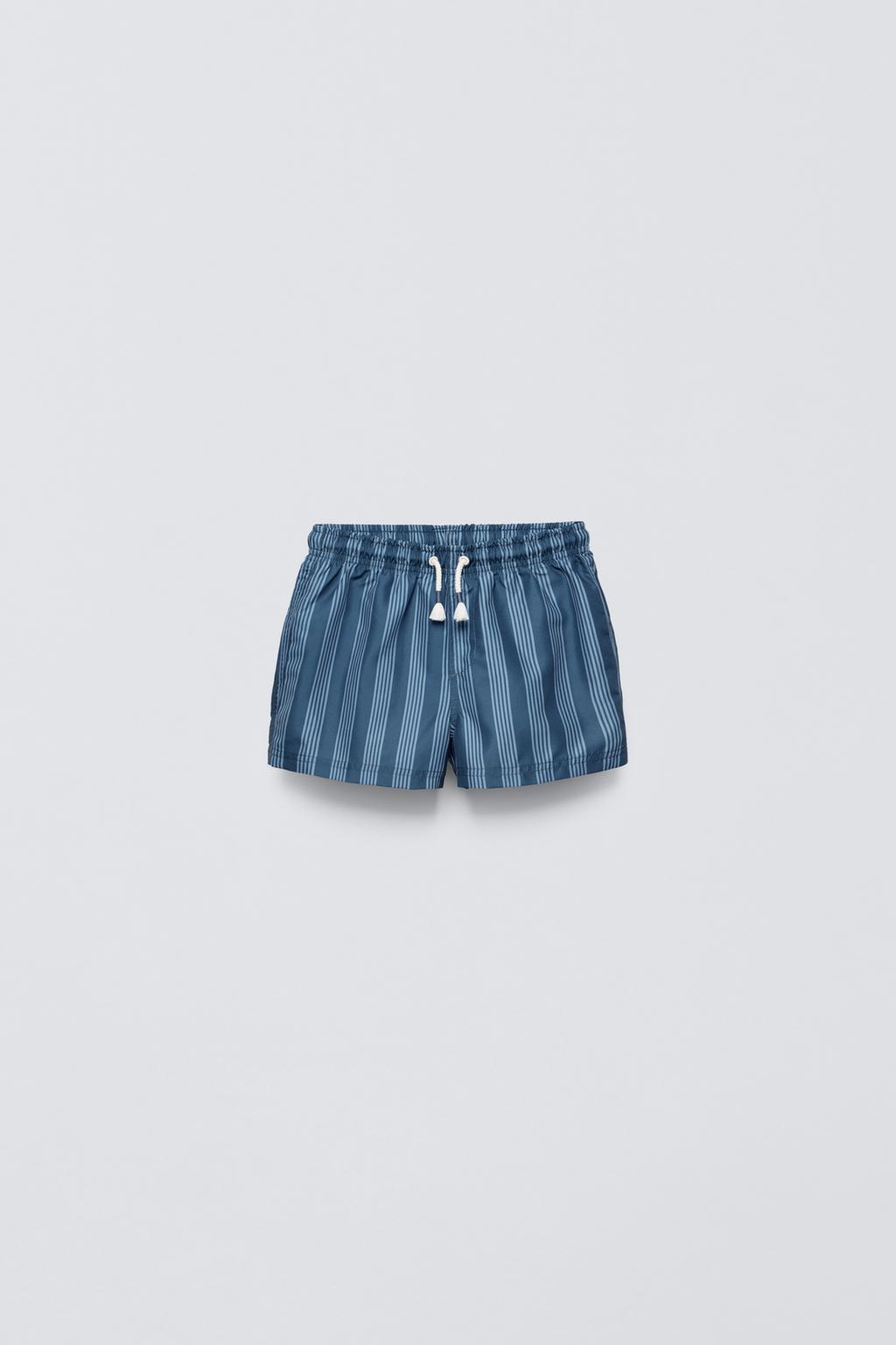 

1-6 лет / полосатые плавательные шорты ZARA, синий