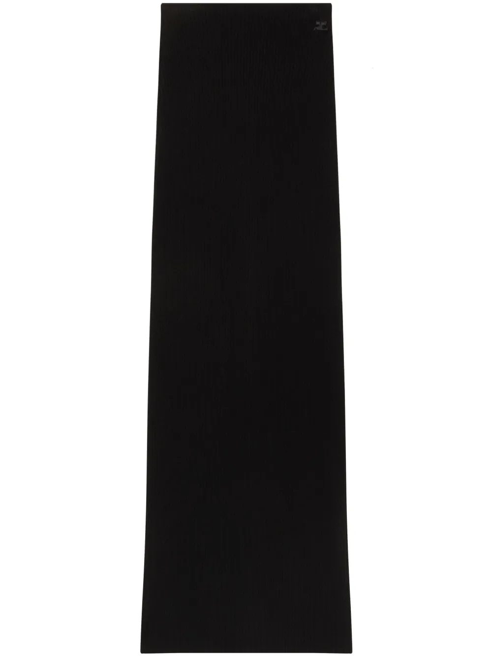 

Юбка макси в рубчик Courrèges, черный