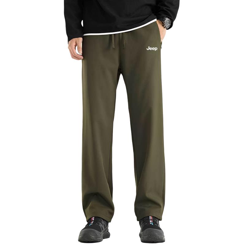 

Повседневные брюки Unisex утепленные с флисовой подкладкой прямого кроя Jeep, army зеленый