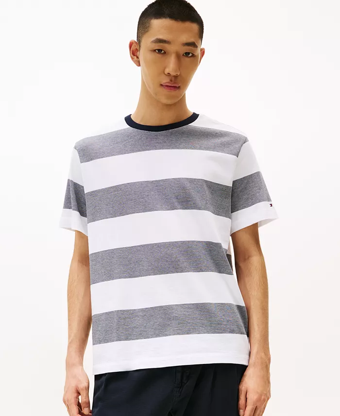 

Мужская футболка Regular-Fit в полоску Tommy Hilfiger, мультиколор