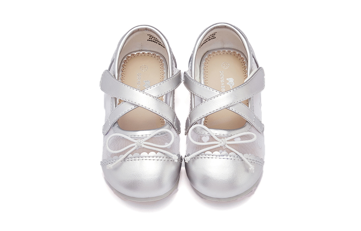 DAVE&BELLA Скользоустойчивые, износостойкие, дышащие детские сандалии Low Top Silver для детей от 3 до 7 лет — фото 4