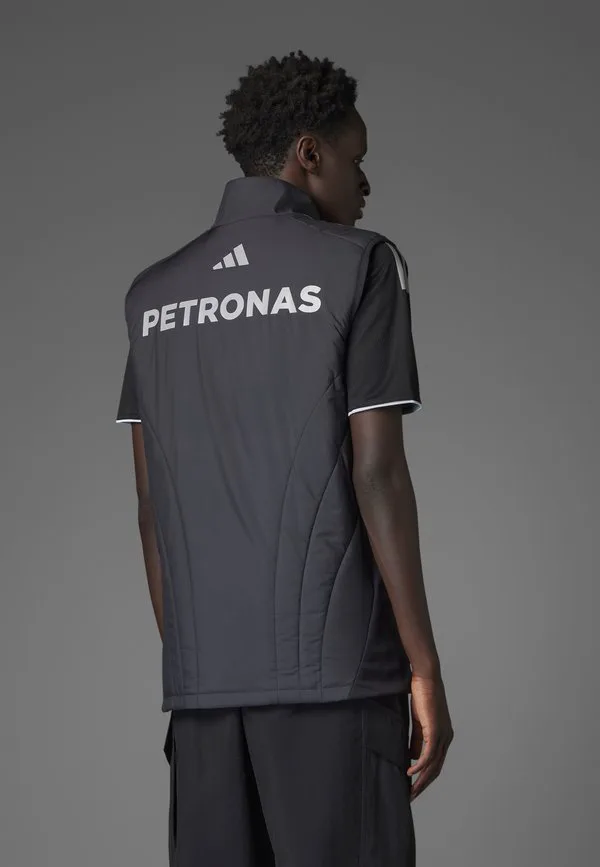 Mercedes amg petronas formula one team driver authentic sleeveless Adidas Originals, Black Reflective Silver — фото 3