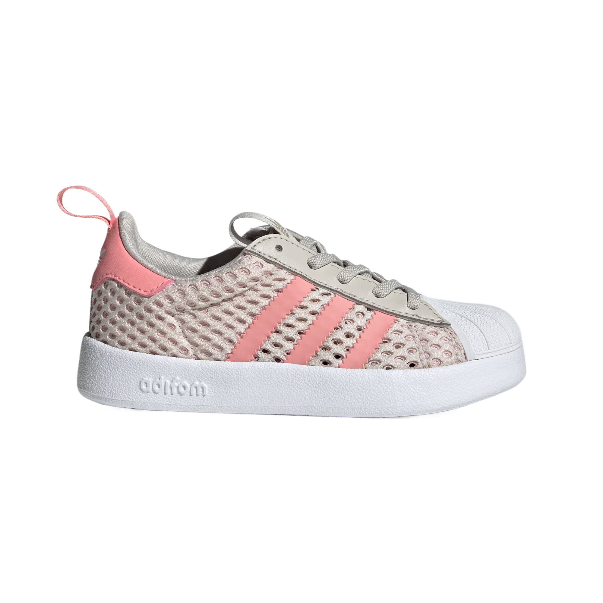 Детские кроссовки для скейтбординга AdiFOM Superstar Adidas Originals, коричневый/розовый — фото 2
