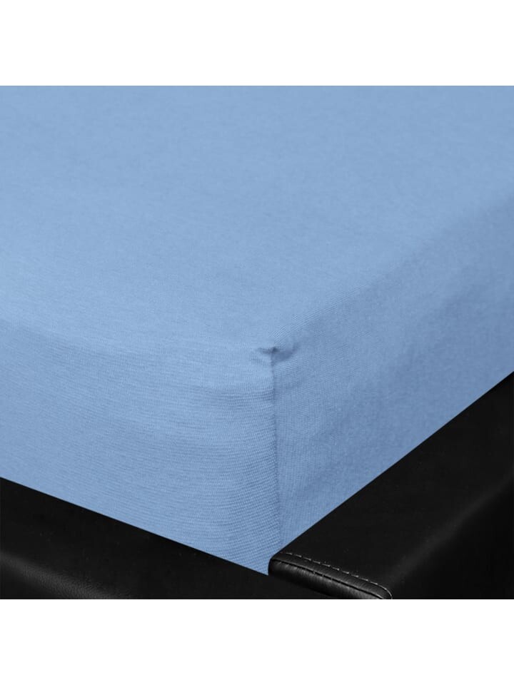 

Простыня BettwarenShop Multi Stretch, цвет stahlblau