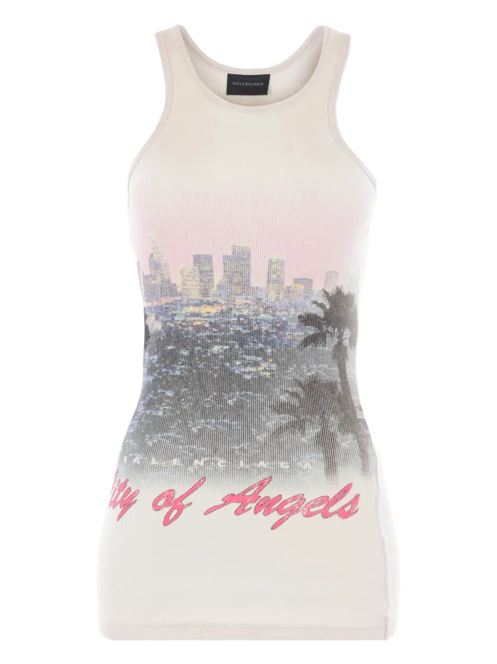 

Топ City Of Angels в рубчик BALENCIAGA, белый