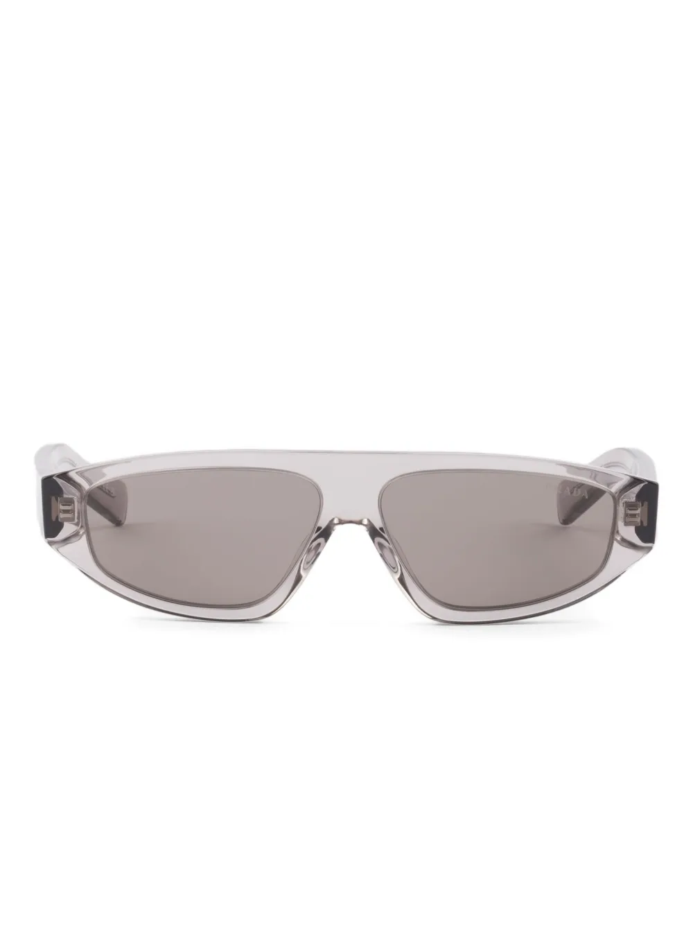 

Солнцезащитные очки в геометричной оправе Prada Eyewear, серый