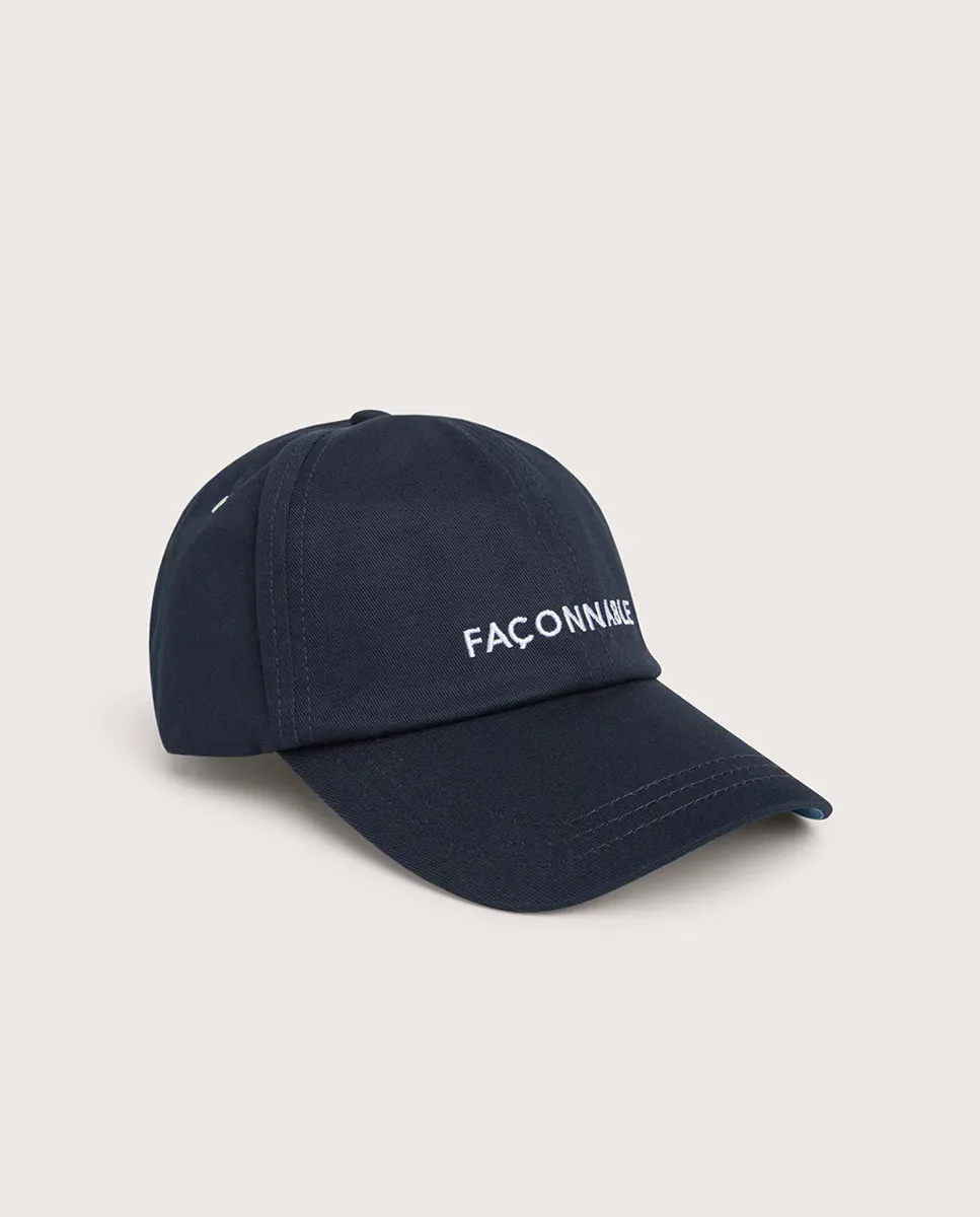 

Бейсболка с логотипом Façonnable, тёмно-синий