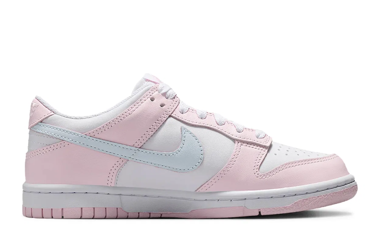 Кроссовки для скейтбординга Dunk Sea Salt Is Lush Abrasion Resistant Low top Kids' Skateboarding Shoes розовый синий Nike, Pink Blue — фото 3