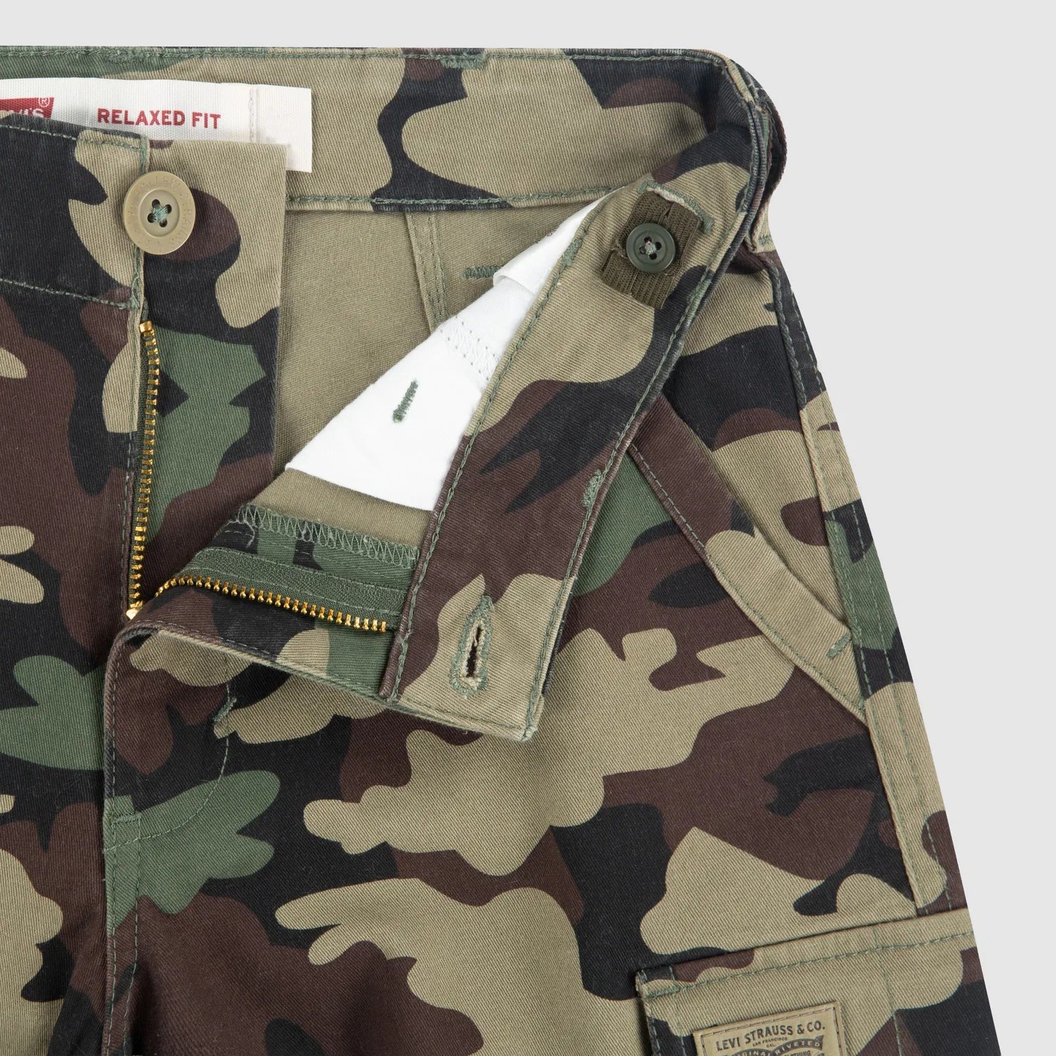 Традиционные шорты-карго для мальчиков 8-20 лет Levi's, Green — фото 3