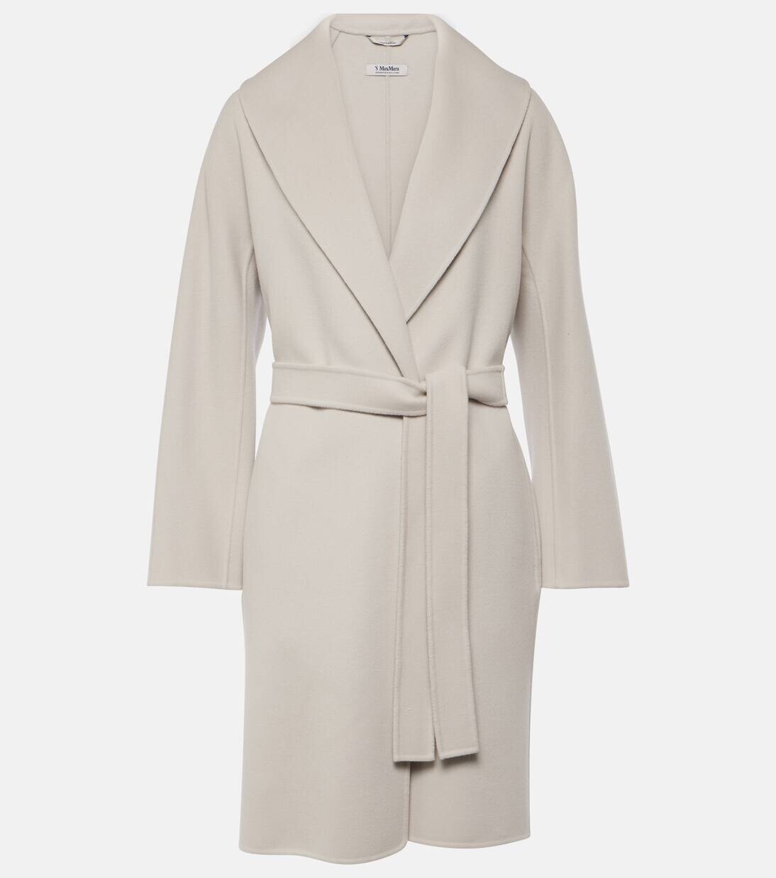 

Пальто-халат из натуральной шерсти Messi 'S Max Mara, цвет pearl