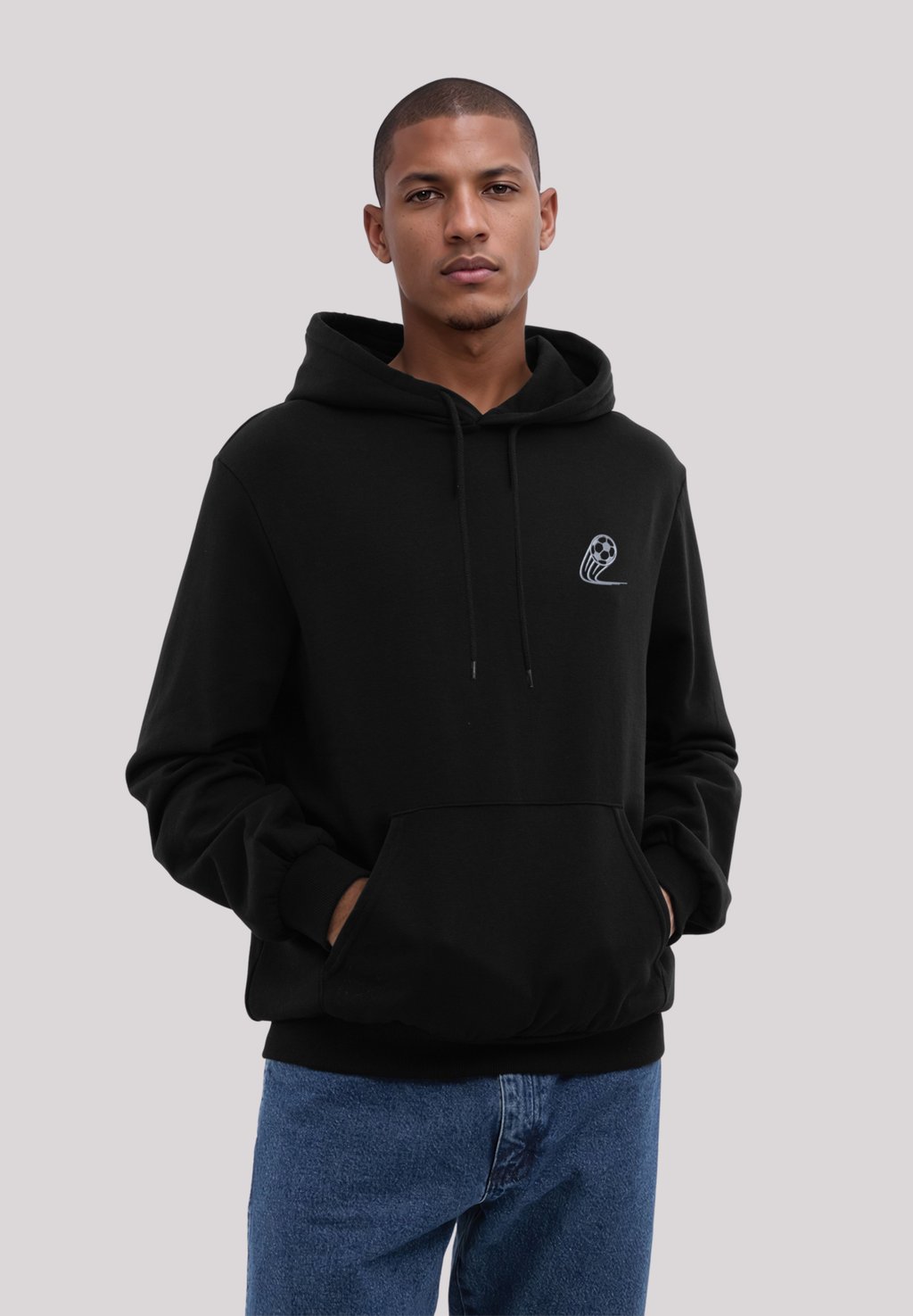 

Толстовка FOOTBALL STICKEREI - Hoodie F4NT4STIC, черный