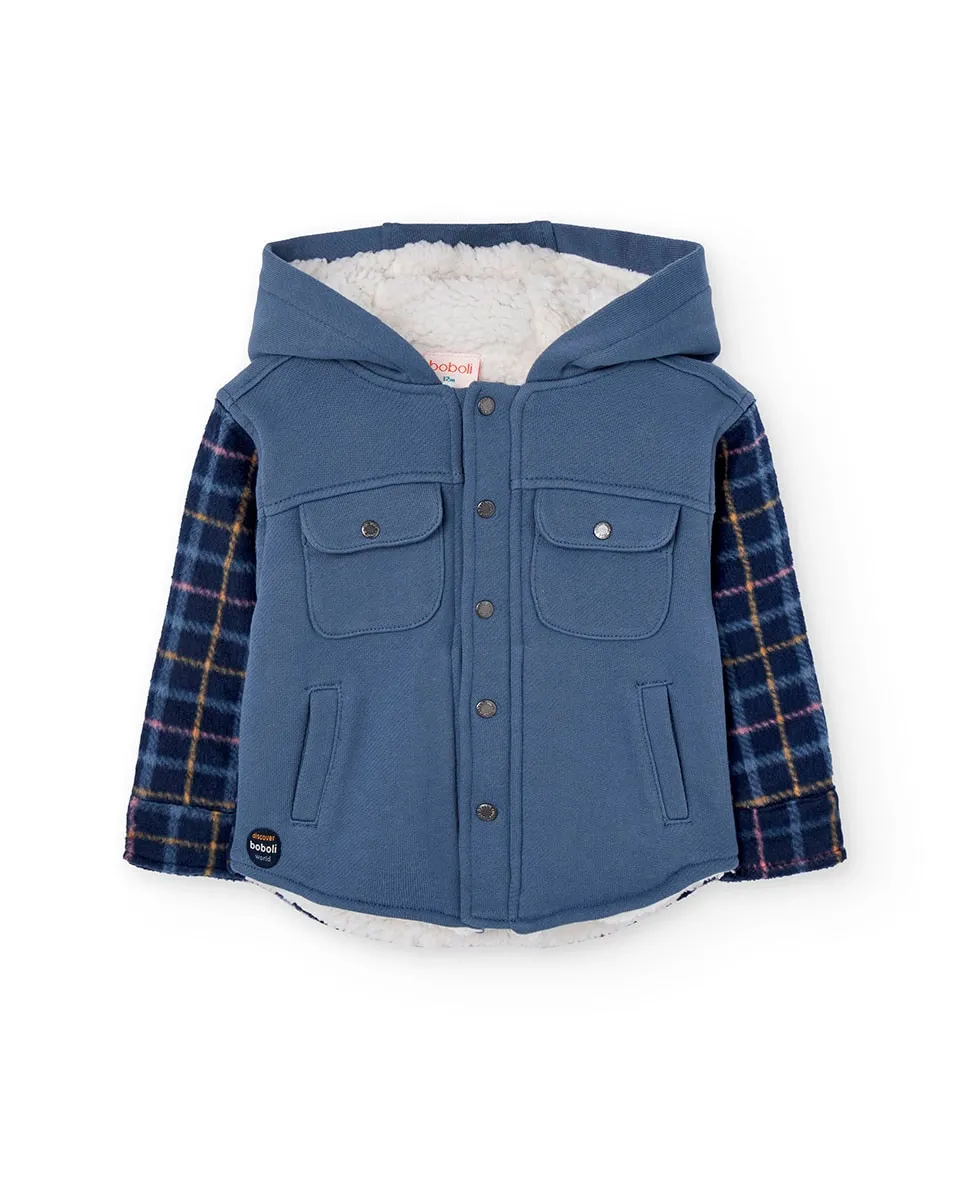 

Комбинезон для младенца с капюшоном на подкладке Boboli, синий