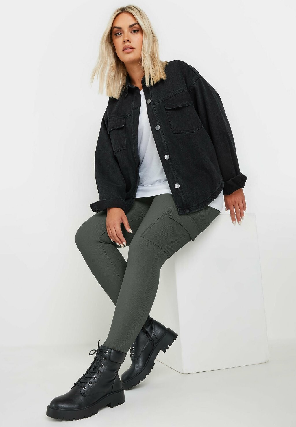 

Брюки карго Yours Clothing, темно-серый