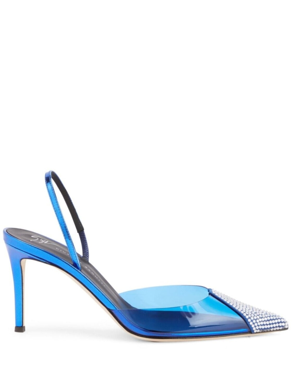 

Giuseppe Zanotti туфли Leonor 85 с кристаллами, синий