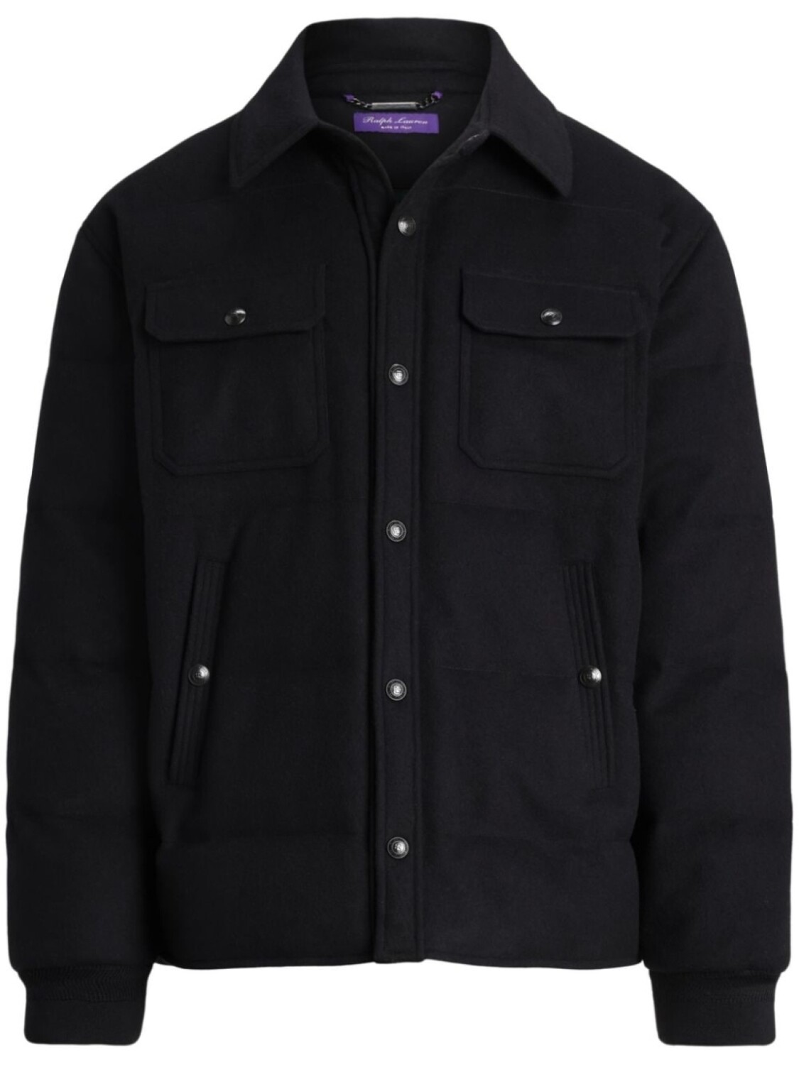 

Утепленная куртка-рубашка Ralph Lauren Purple Label, черный