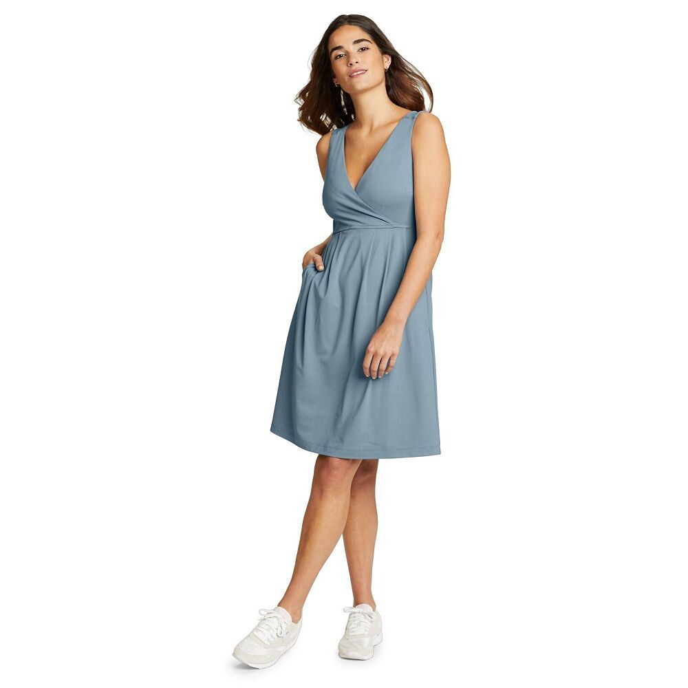 

Женское платье-топ на бретелях Eddie Bauer Aster Crossover, цвет Chambray Blue
