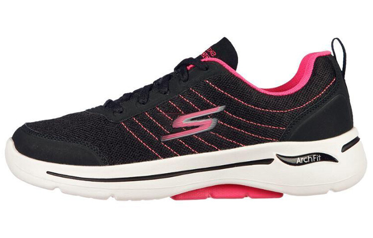 

Кроссовки женские с низким верхом, черные/пудровые Skechers