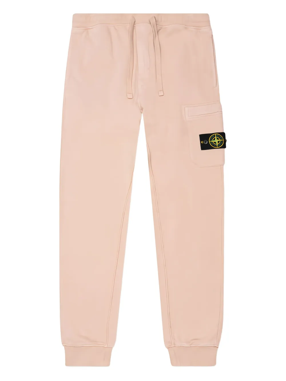 

Хлопковые брюки с накладными карманами Stone Island, розовый