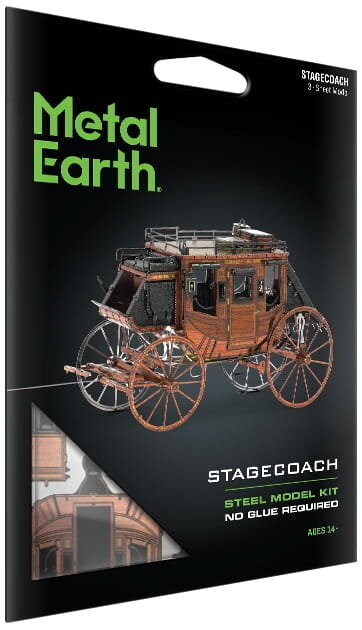 

Металлическая земля, модель дилижанса Дикого Запада в сборе Fascinations