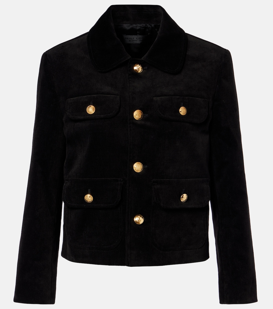 

Укороченная куртка Chamonix из смесового хлопка Nili Lotan, черный