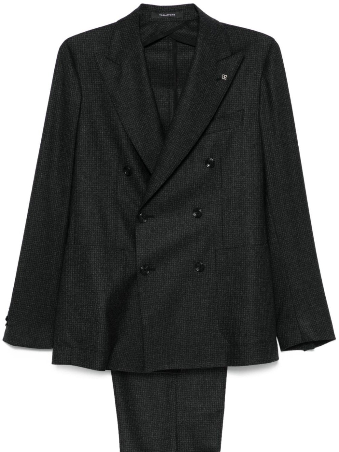 

Костюм в клетку Tagliatore, черный