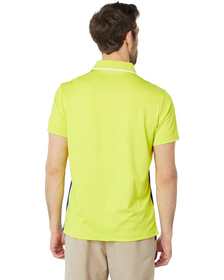 

Поло U.S. POLO ASSN. Short Sleeve Color-Block Performance Polo, цвет Electric Lime
