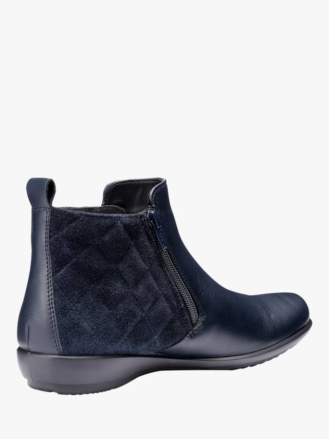 Винчестер ковбойские стеганые короткие сапоги Hotter, Navy — фото 4