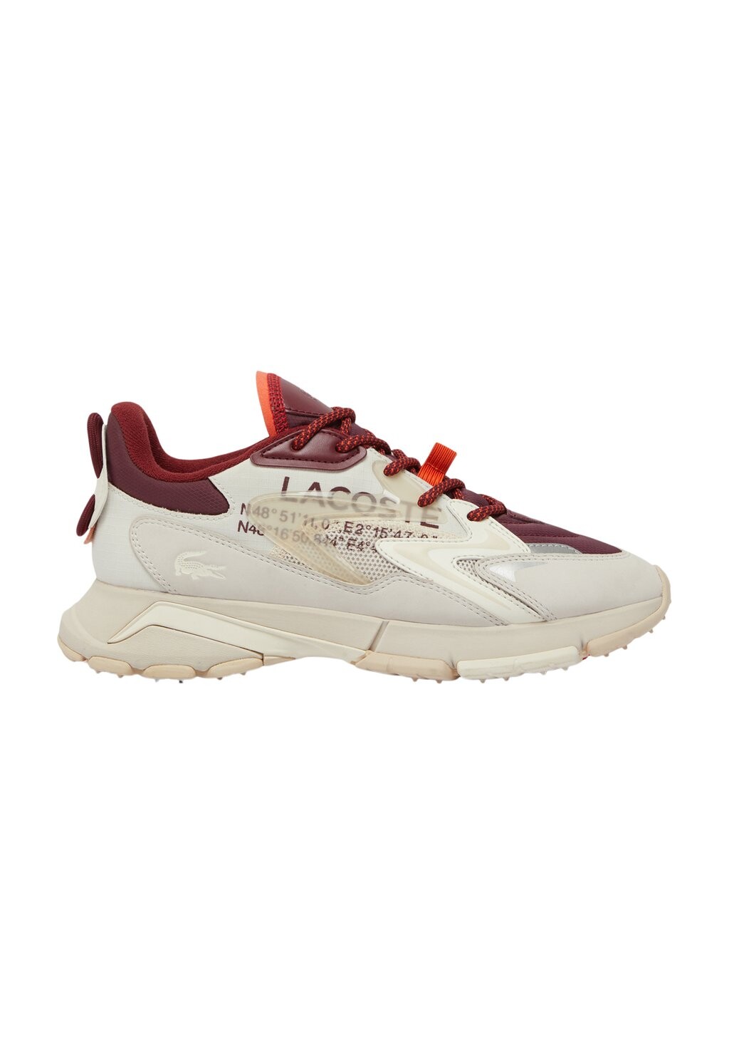 

Кроссовки на шнуровке Lacoste, белый