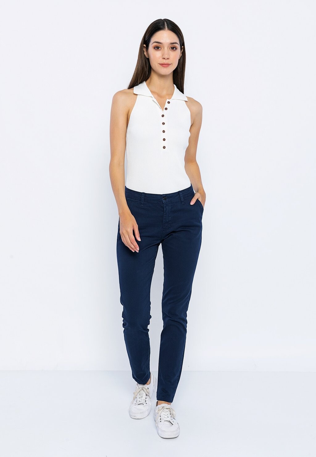 

Чиносы CASUAL SLIM Basics and More, темно-синий