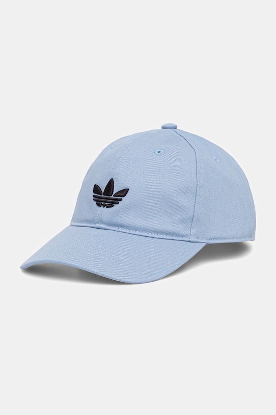 

Хлопковая кепка с козырьком Adidas Originals, синий