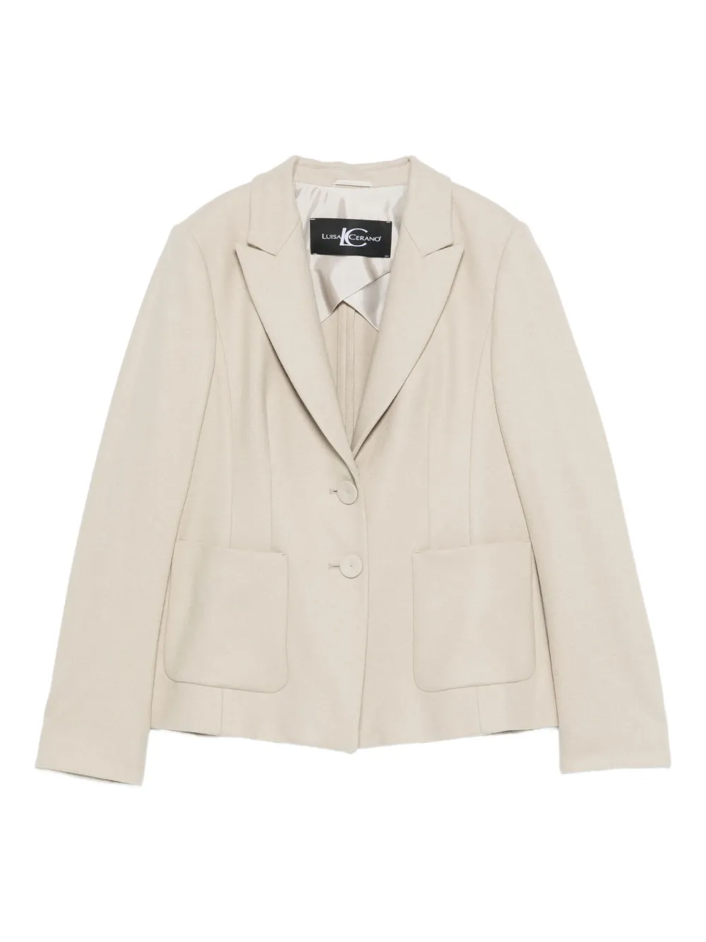 

Блейзер с заостренными лацканами Luisa Cerano, светло-бежевый