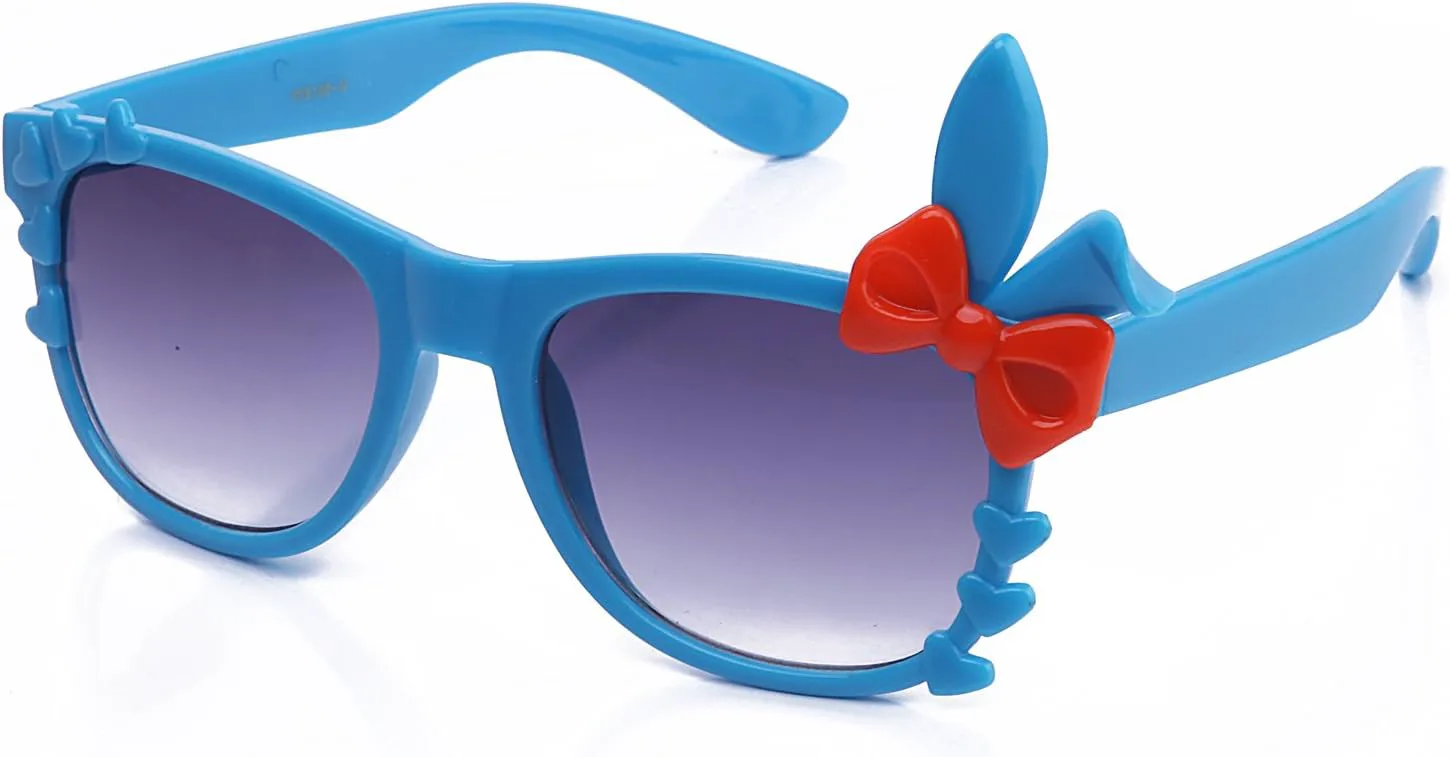 

Модные очки для вечеринок, очки с заячьими ушками, сердечками и бантиками на заказ, очки для дня рождения — солнцезащитные и очки с прозрачными линзами Kyra, Blue