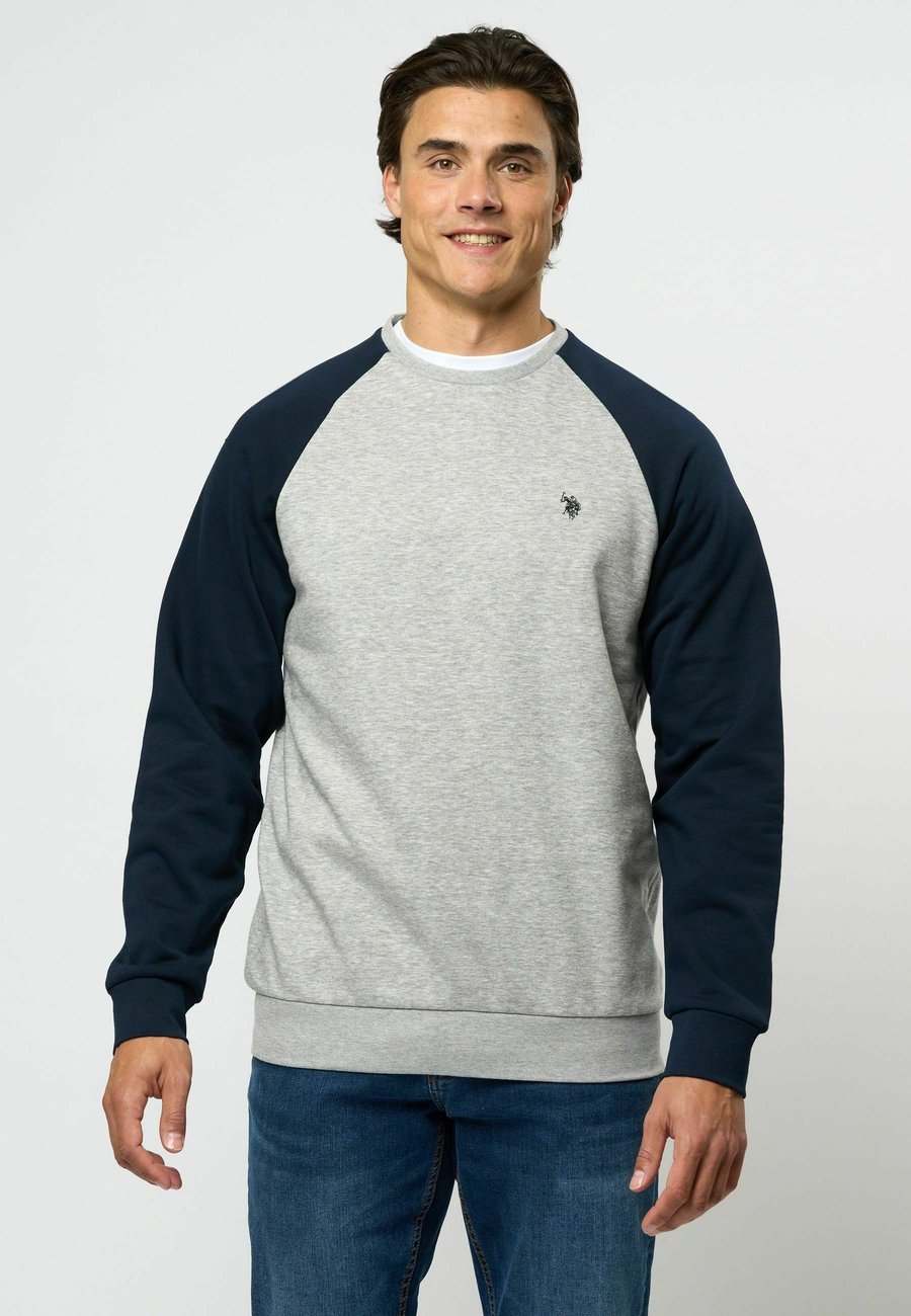 Толстовка U.S. Polo Assn. TEO, Greymelange/Dark Grey
