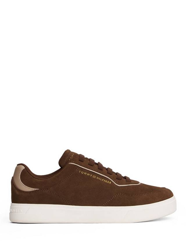 Кроссовки из замши на чашечной подошве Tommy Hilfiger, Legacy Brown