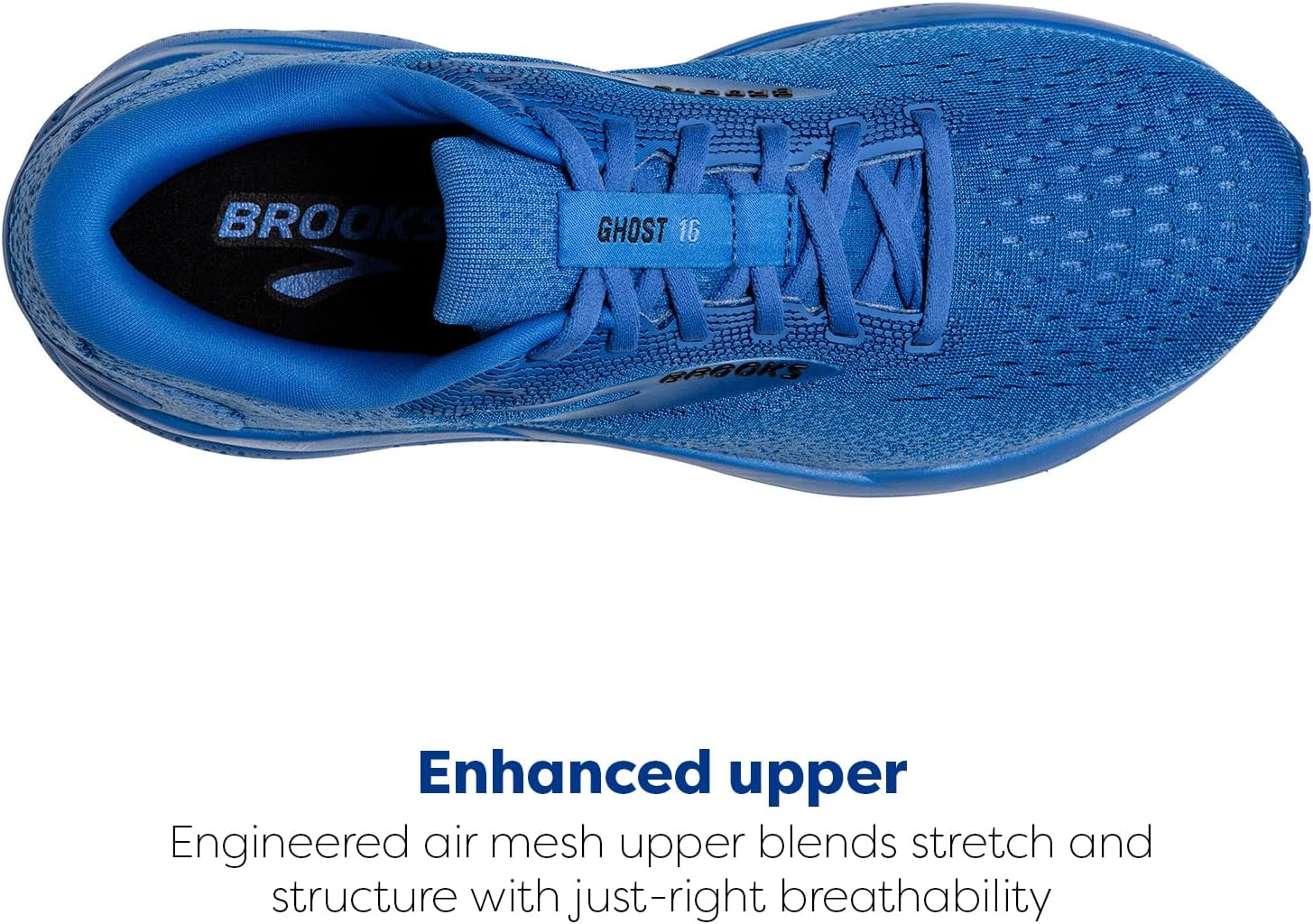 Мужские нейтральные беговые кроссовки Brooks Ghost 16, синий — фото 4