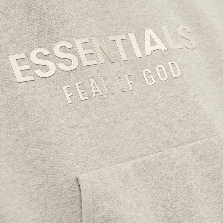 Худи Fear of God Essentials Kids Fleece Hoodie, Heather Stone — фото 3