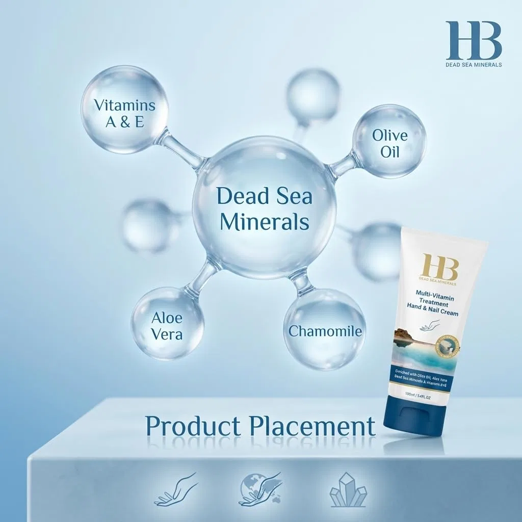 Крем для рук и ногтей Health & Beauty Dead Sea Minerals 100 мл H & B Health & Beauty Dead Sea Minerals — фото 3
