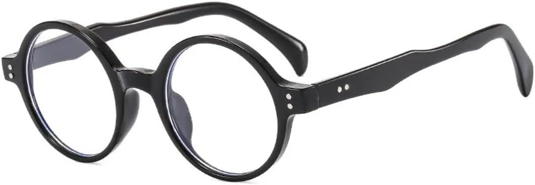 

Ретро-модные круглые панк-солнцезащитные очки для женщин и мужчин, классический винтаж, защита от УФ-излучения UV400, для вечеринок на открытом воздухе VFDHN, Black Clear