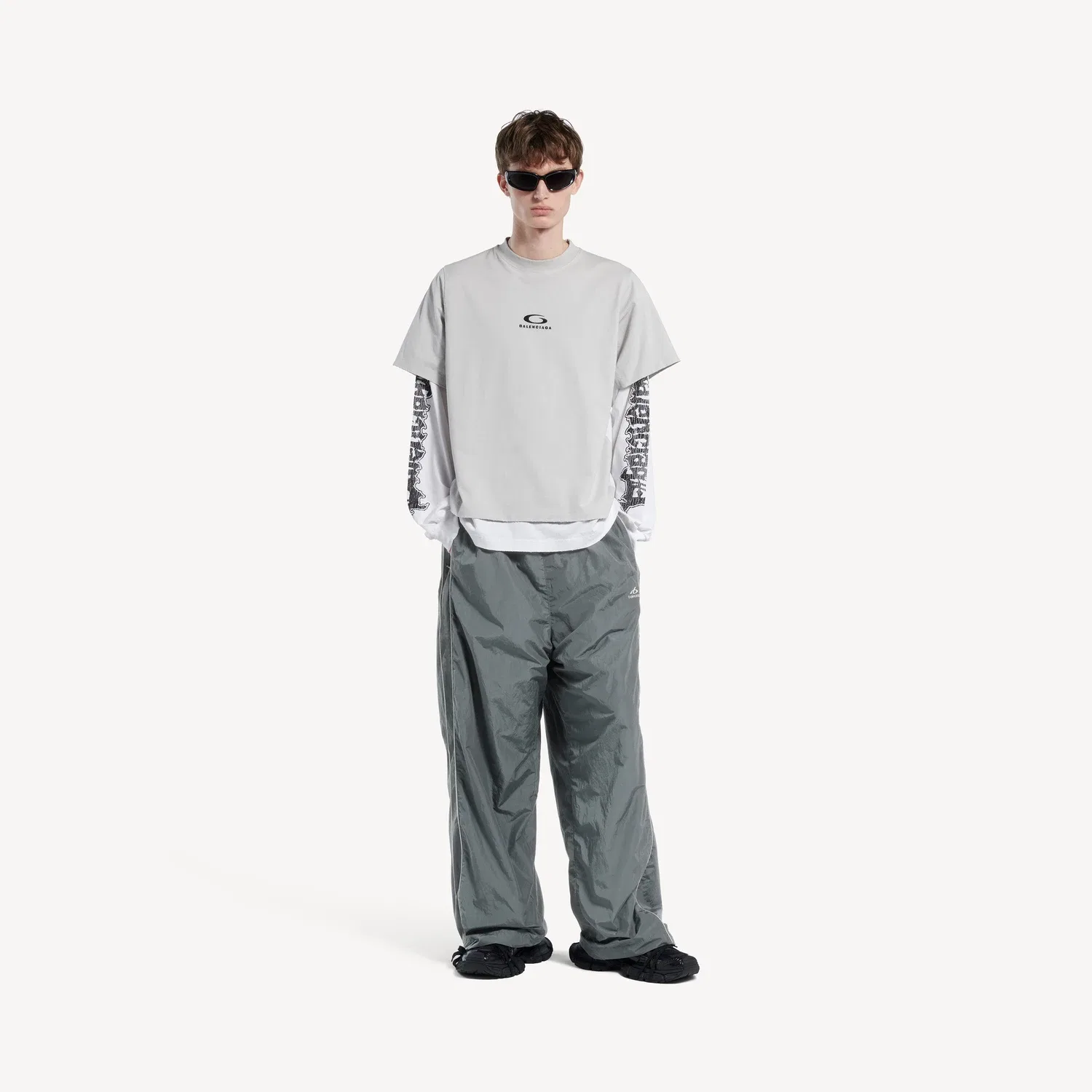 Мужские брюки-джоггеры Bodies цвета слоновой кости Balenciaga — фото 2