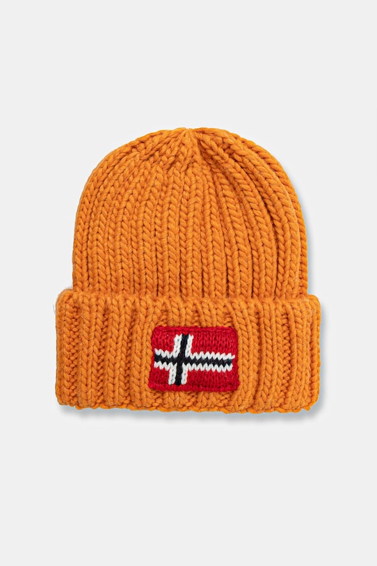 

Детская шапка из смесовой шерсти SEMIURY Napapijri, оранжевый