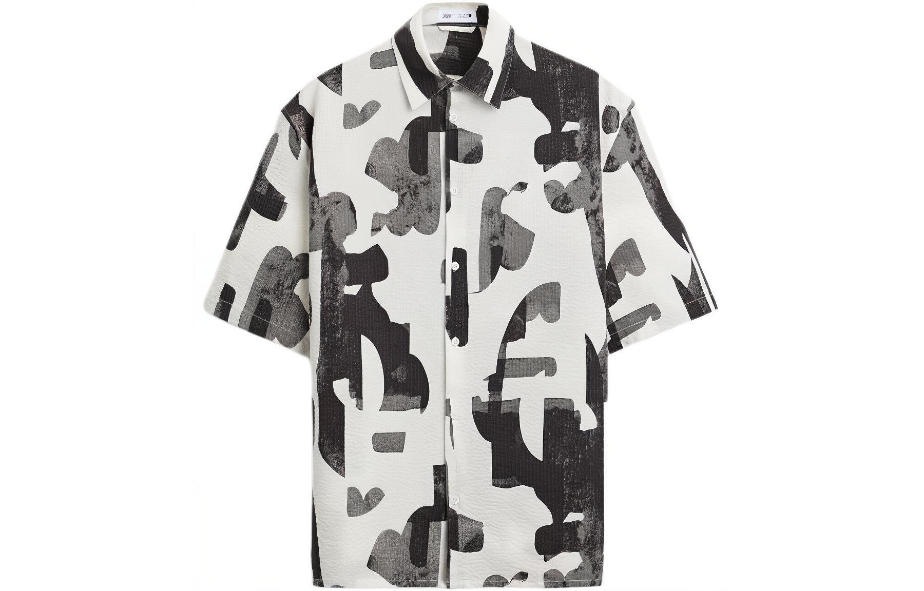 

Футболка мужская черная белая ZARA