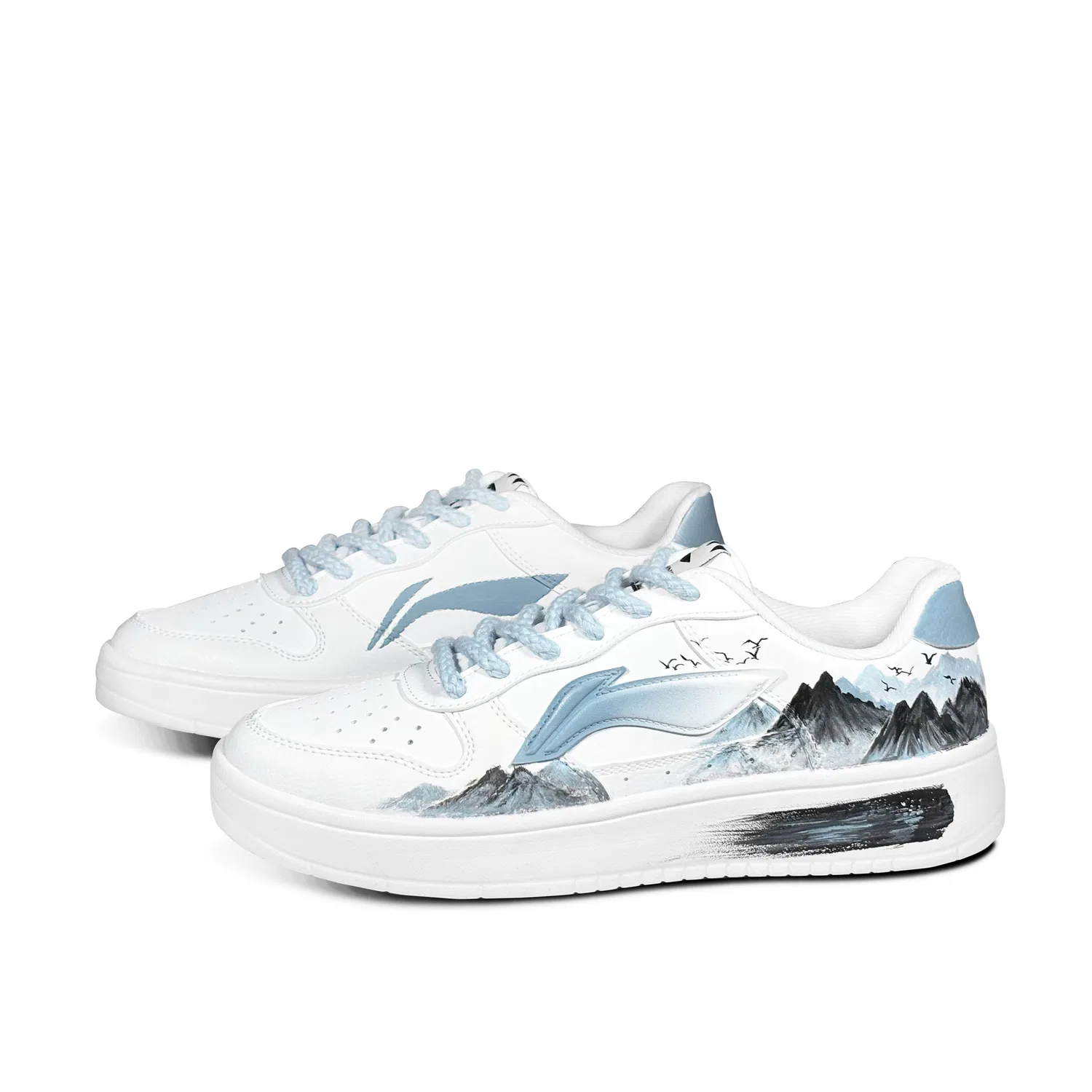 Кроссовки Li-Ning Floating Boat Blue White — фото 4