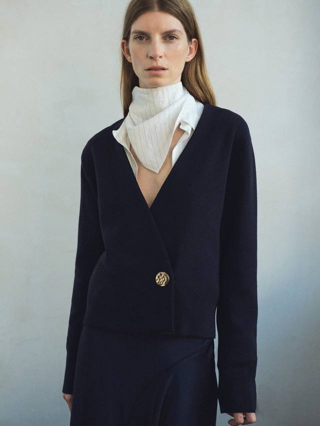 

Кардиган Anita с V-образным вырезом Mango, Navy