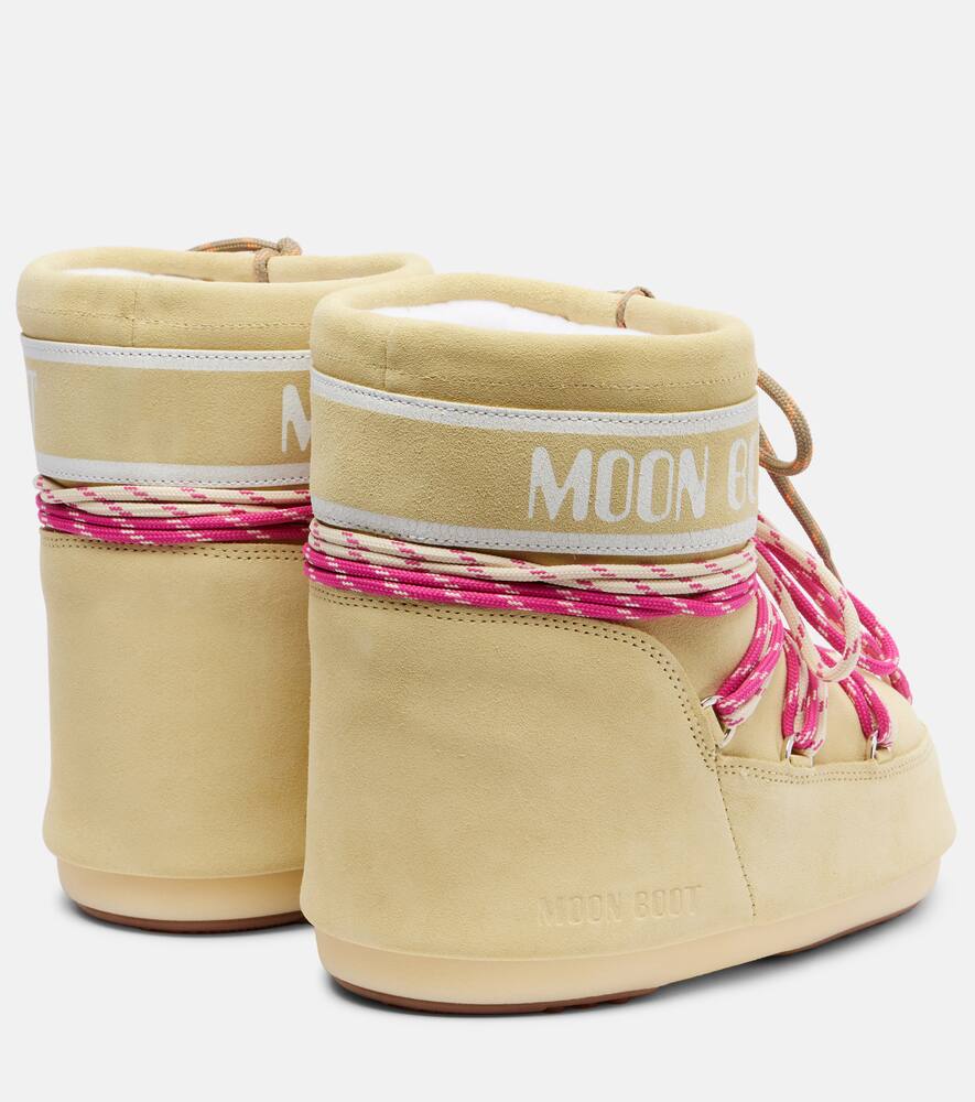 Замшевые ботинки Icon с коротким голенищем Moon Boot, Light Yellow — фото 2