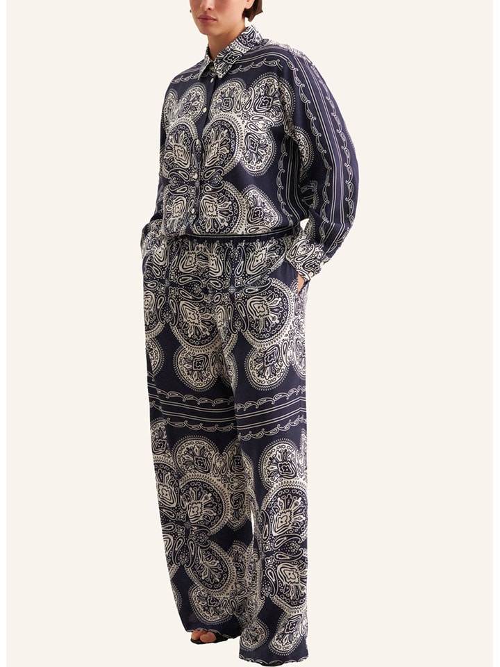 

Seidensticker Брюки Marlene темно-синего/белого цвета