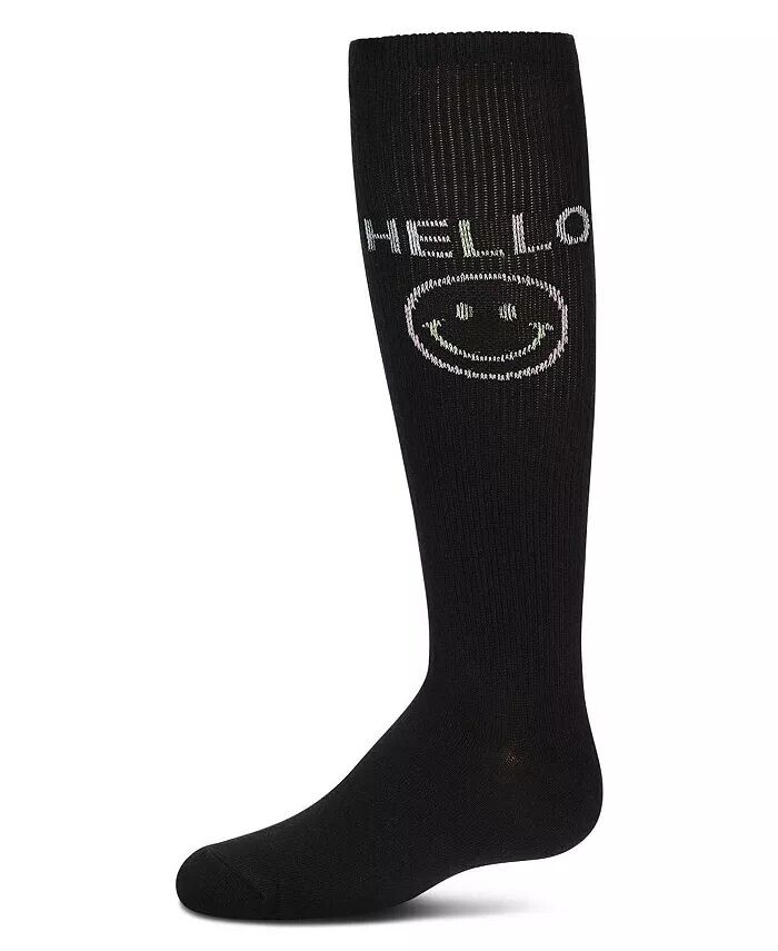 

Носки до колена для больших девочек HELLO Memoi, черный
