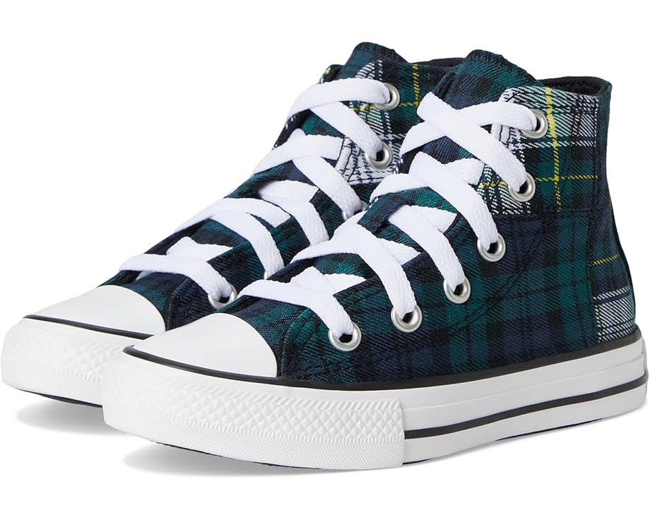 

Кроссовки Converse Kids Chuck Taylor All Star Plaid, цвет Dragon Scale/Navy/White