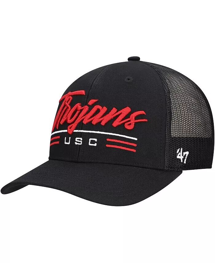 

Мужская черная регулируемая кепка USC Trojans Garner Trucker '47 Brand